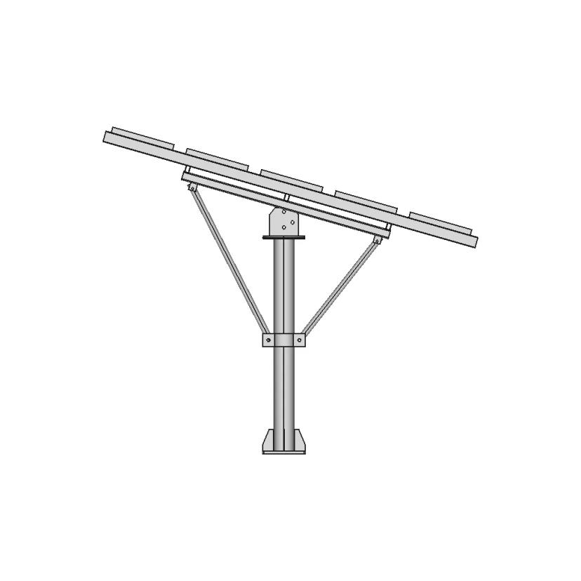 Solar Panel Support Structure for Residential and Agricultural Use