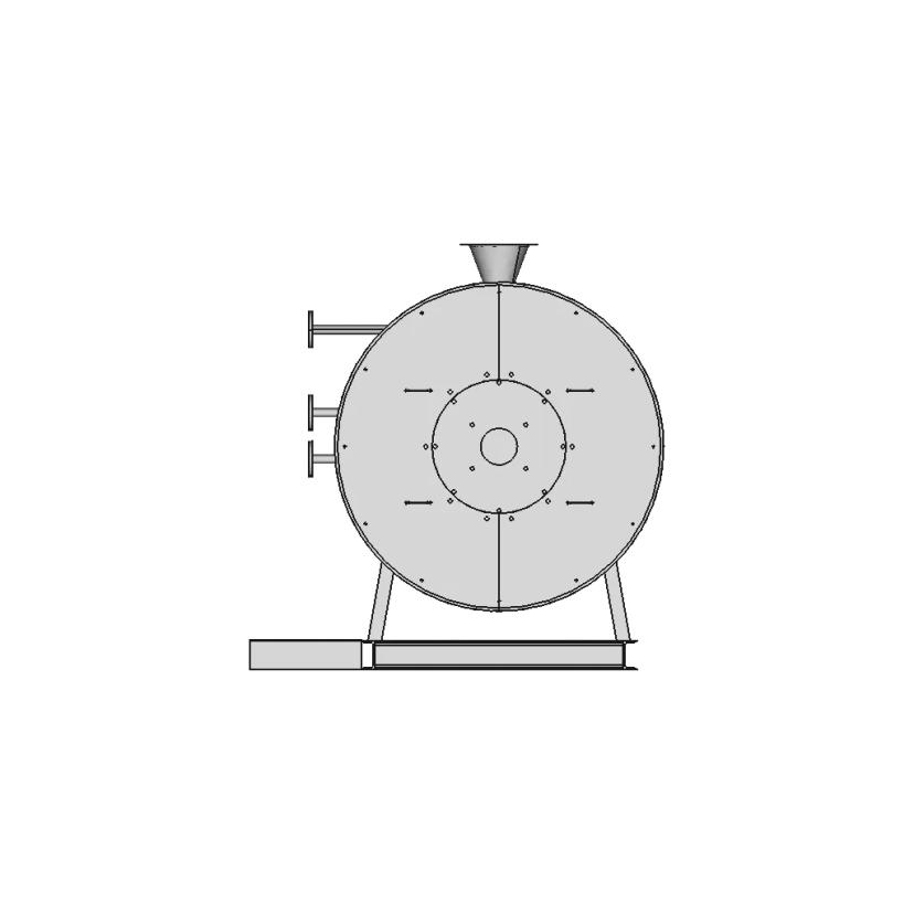 Industrial Steam Boiler with 1000kg Capacity and 37 Smoke Tubes