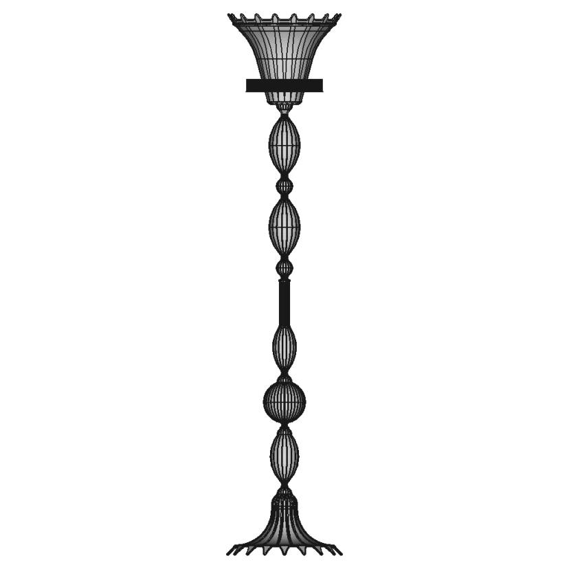 Murano Ground Lamp - Industrial Lighting Fixture