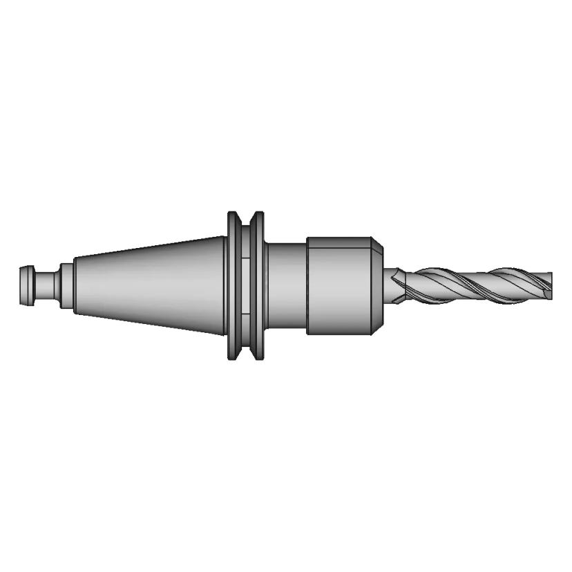 ISO20 Toolholder with ER16 Collet and End Mill