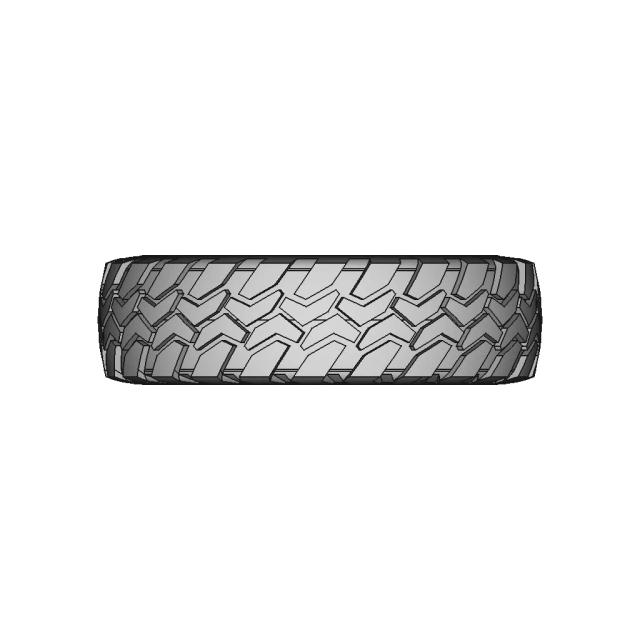 Industrial Tire CAD Model for Engineering Applications