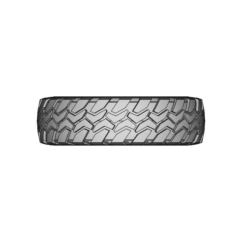 Industrial Tire CAD Model for Engineering Applications