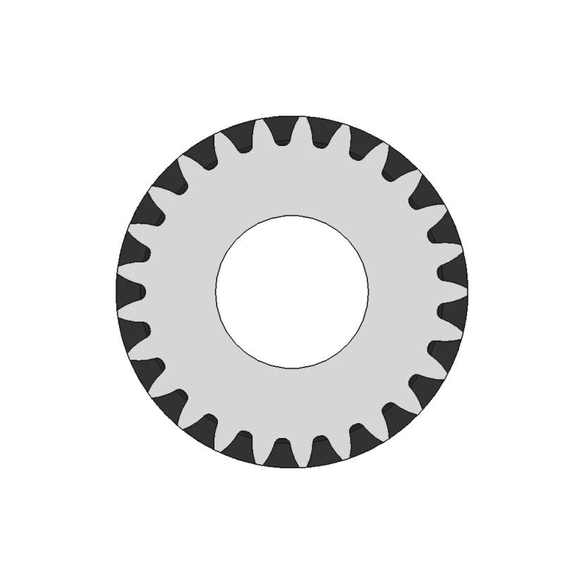 Mechanical Gearbox Gear CAD Model for Engineering Applications