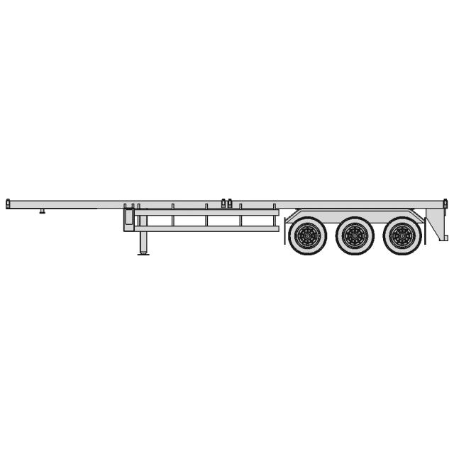 Lobed Trailer with Office Structure CAD Model