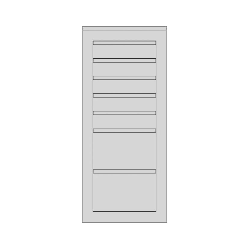 14.5 Inch End Cabinet Reference Model for Shop Layout