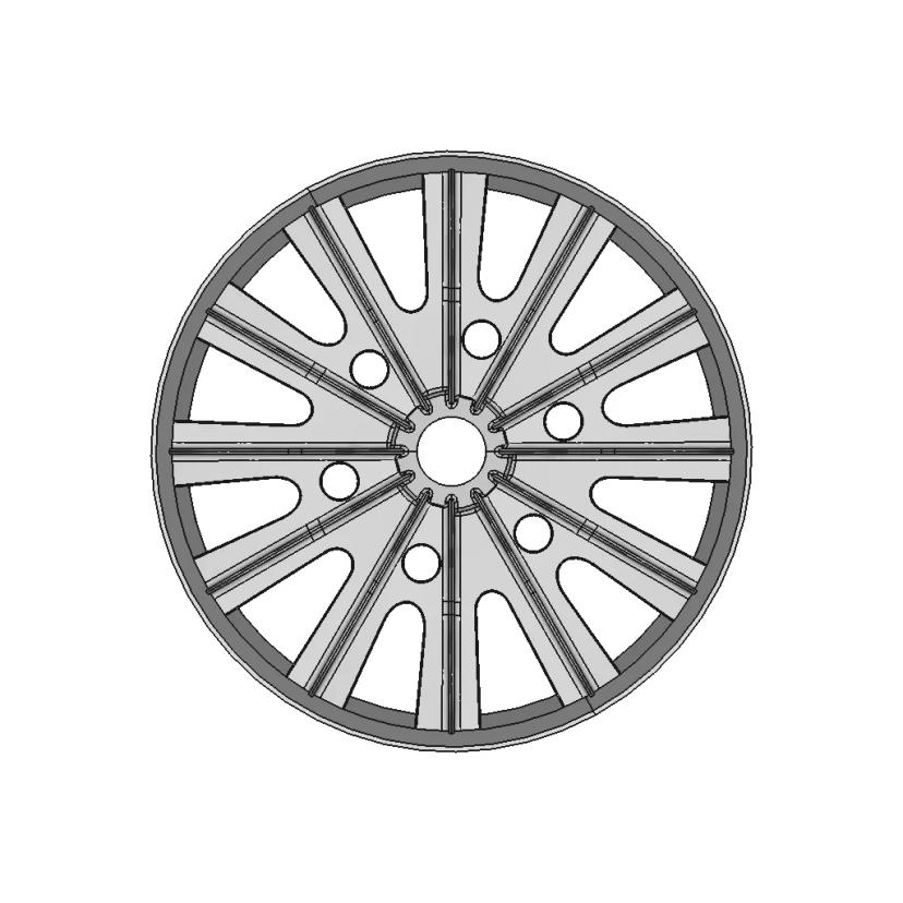 Vehicle Wheel Rim CAD Model for Automotive Applications
