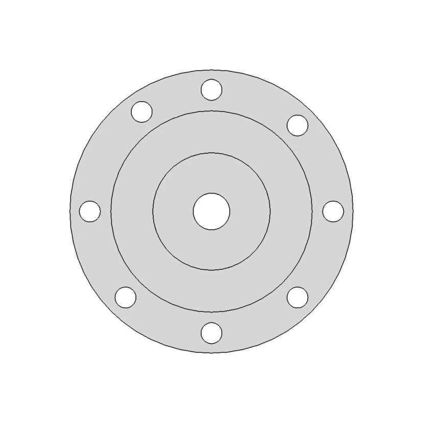 38 cm Diameter Subwoofer Enclosure with 80mm Vent