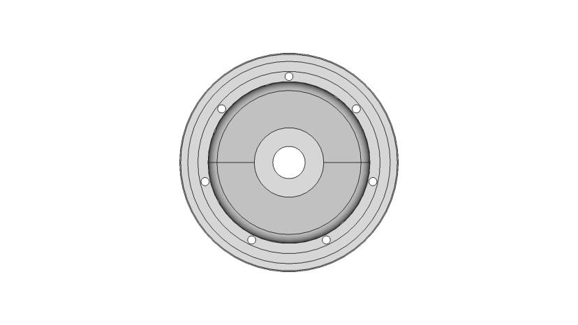 Cam Housing | 7-Cylinder Radial Engine (STEP File + 2D Technical Drawing)
