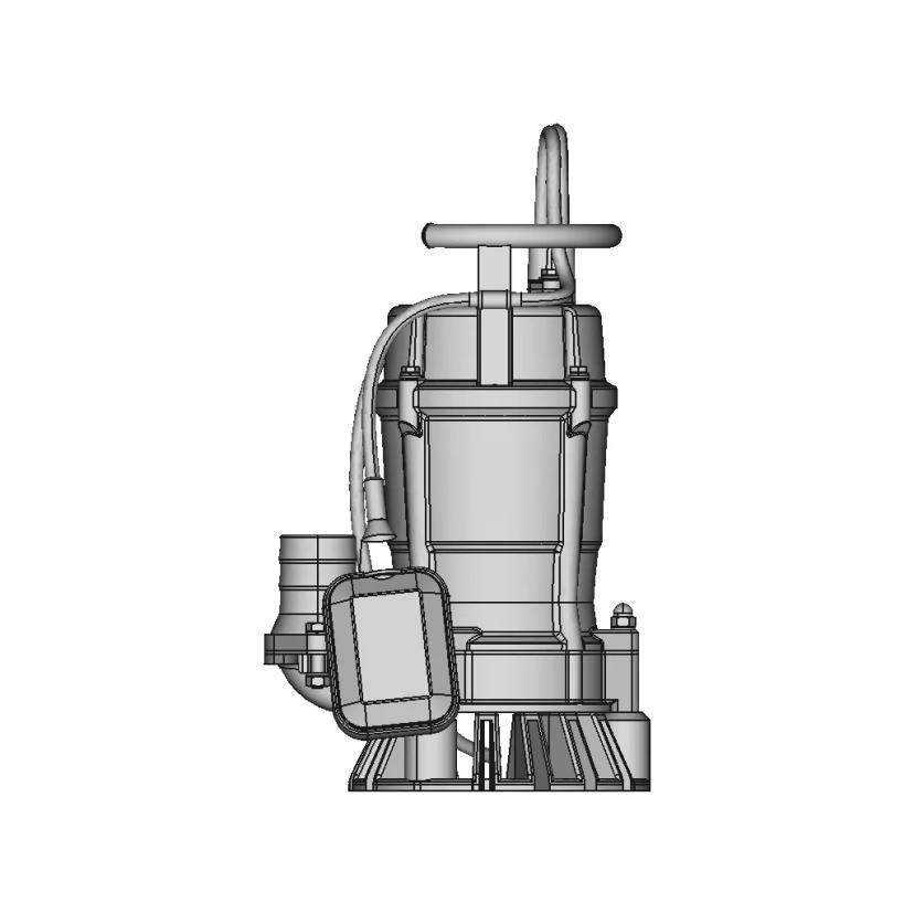 Generic Submersible BLDC Water Pump 12V/24V CAD Model