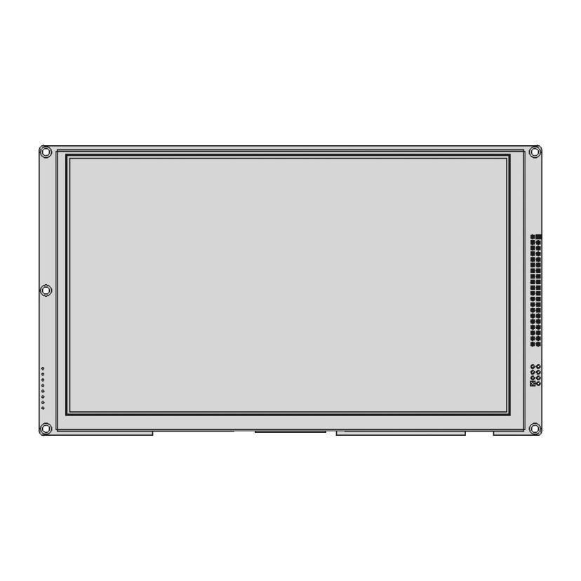 10.1 Inch 1024x600 LVDS LCD Display Panel with Optional Touch Screen