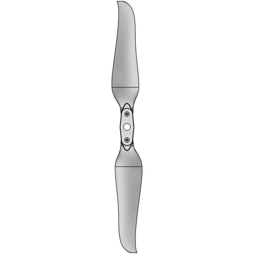 3D Model of Folding 2-Blade Propeller for RC and FPV Drones