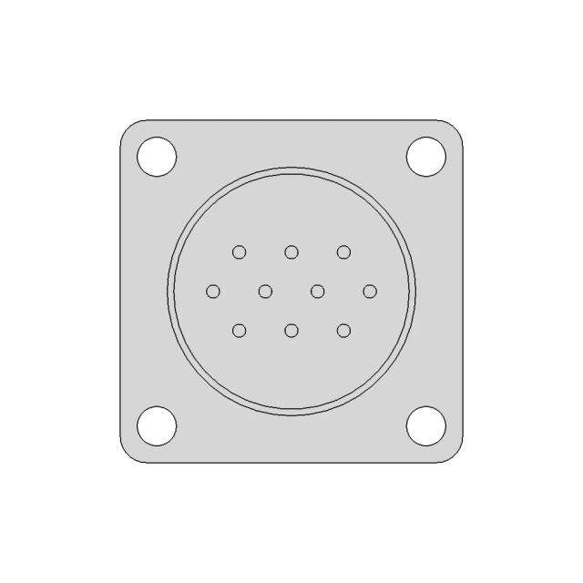 Magnetic Safety Switch with 2 Normally Open Contacts and 4-Pin M8 Connector