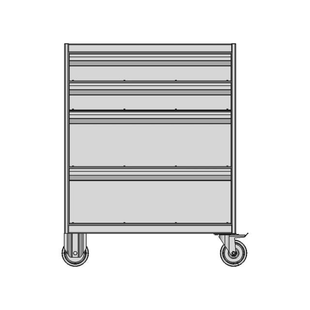 Compact Workshop Trolley with Drawers