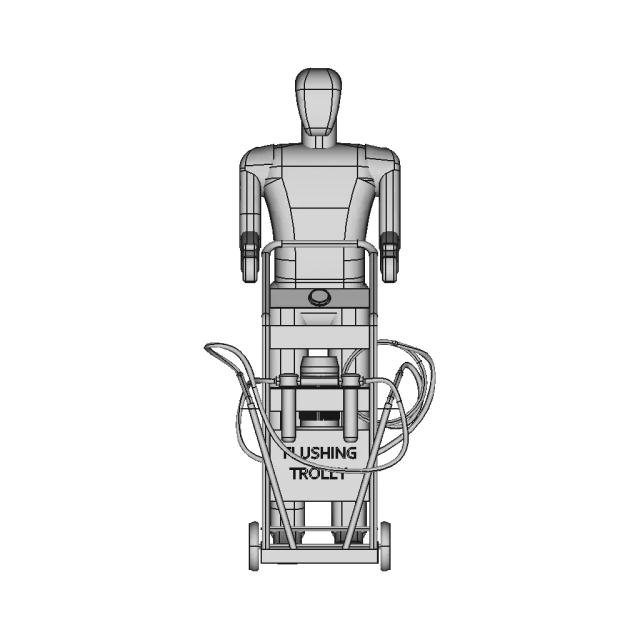 Hydraulic Flushing and Filtration Trolly