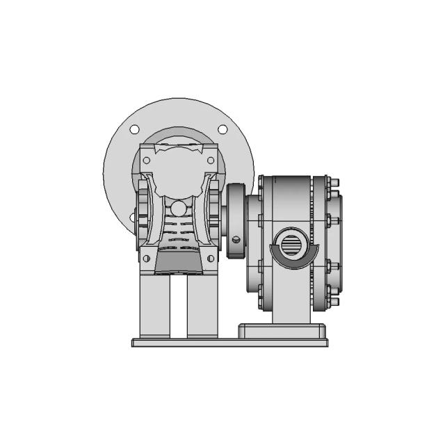 Rotary Pump with Gearbox