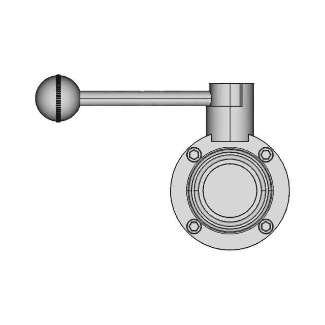 Butterfly Valve with Tri Clamp 1 5 in
