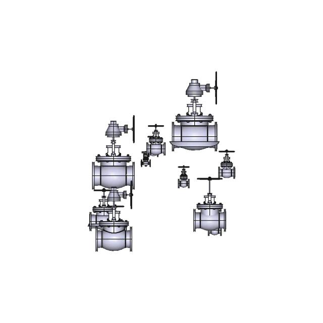 Flanged Globe Valve ANSI B16 5 Diameters 2 to 18 Inchs