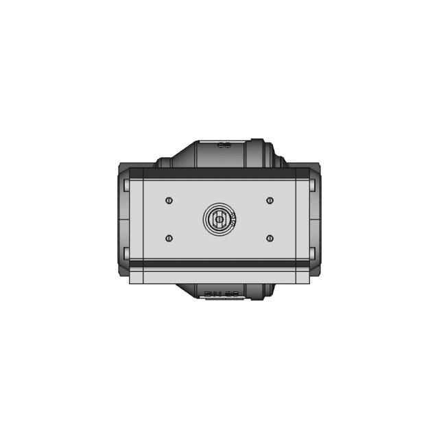 Pneumatic Two Pieces in Spheroidal Graphite Cast Iron Ball Valve with Thread Connections