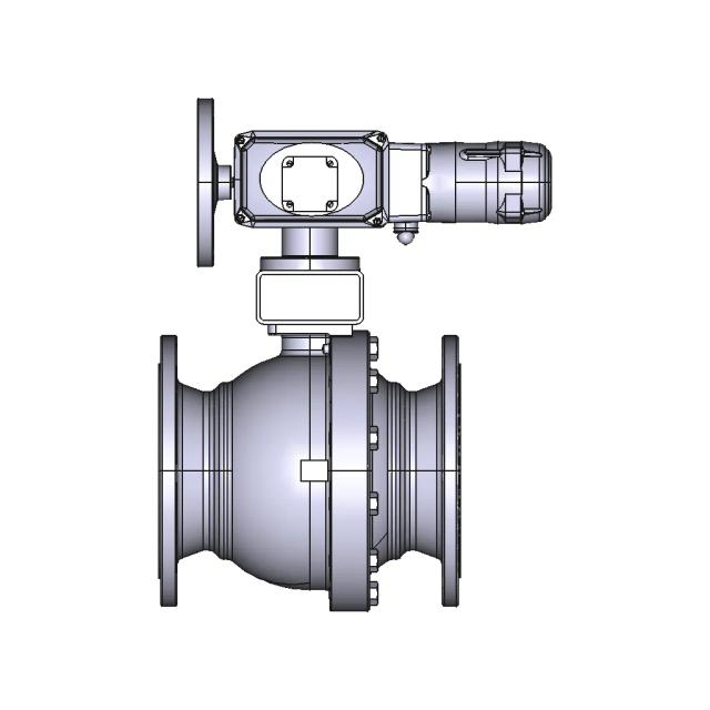 Flanged Ball Valve with Electric Actuator Nodular Cast Iron