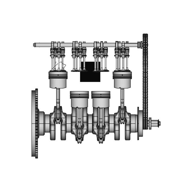Engine Crank and Cam System