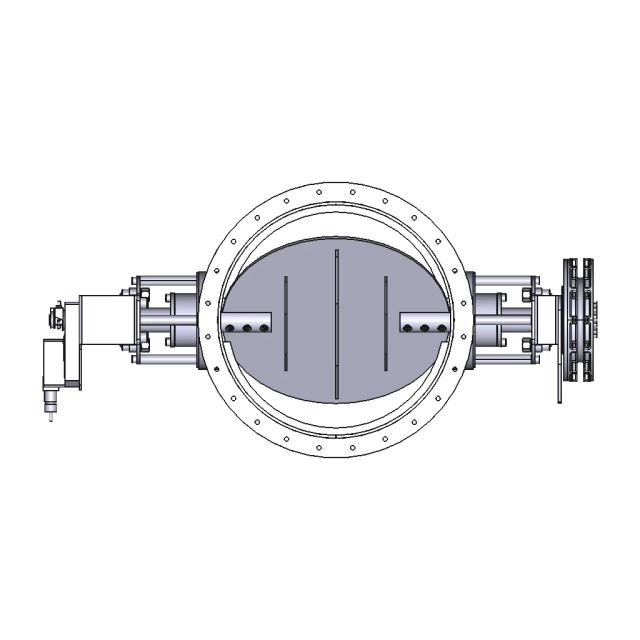 Flue Gas Butterfly Valve DN 500