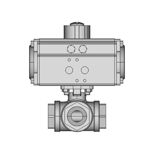3 Way Actuated Stainless Valve 1