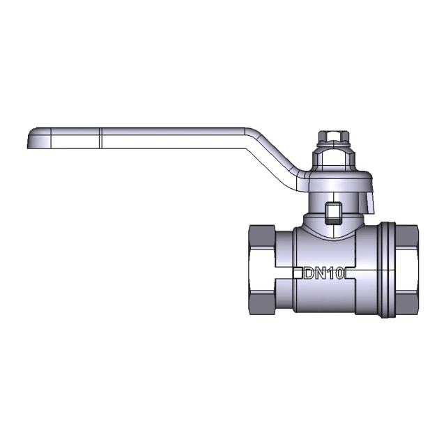 Ball Valve 2 Way Manual 3 8 BSP Brass Nickel Plated