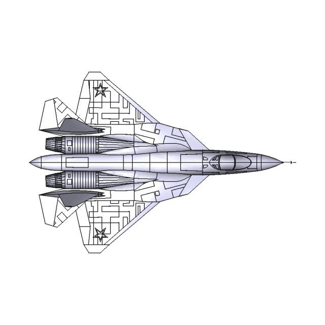 Sukhoi Su 57 Simple Model