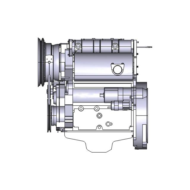 Kohler 23 HP Diesel Engine with Electric Start KDW1404