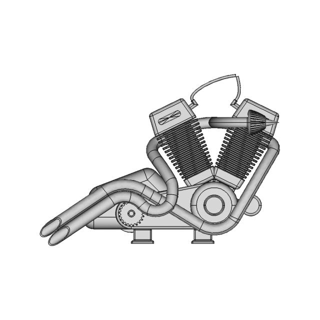 American Chopper Bike Engine