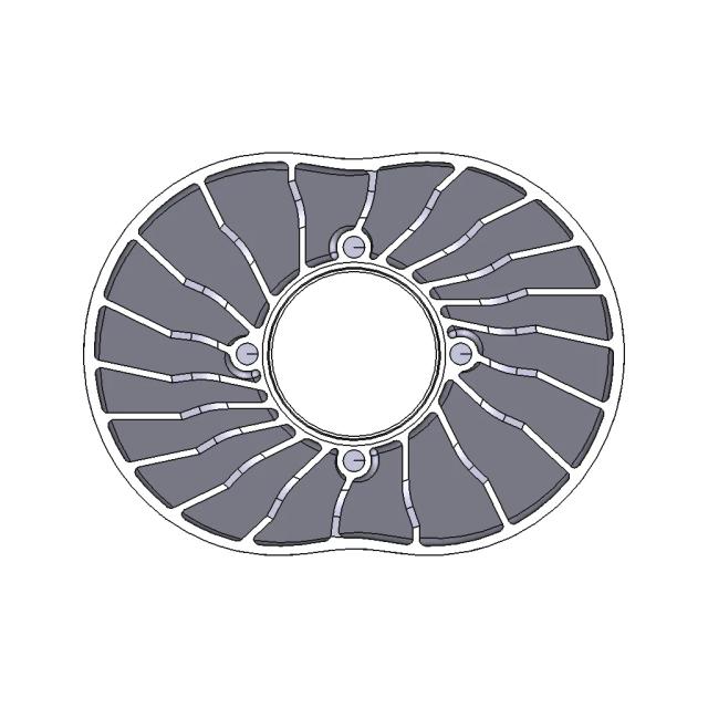 Rotor for Two Stroke Rotary Engine