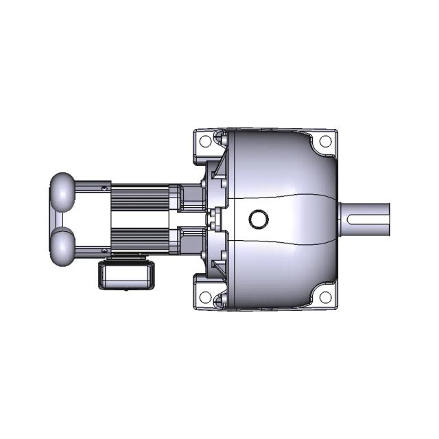 Helical Gear Motor with Brake — Variant 01