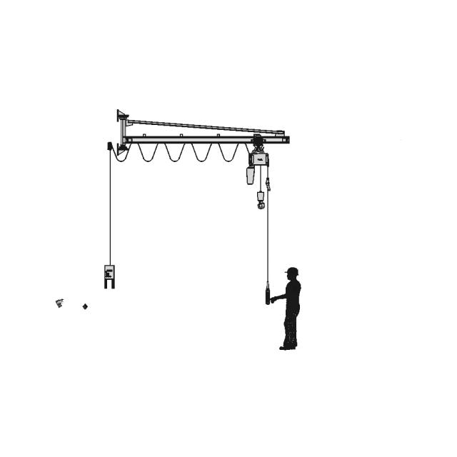 Rotating Wall Mounted Crane 500 kg