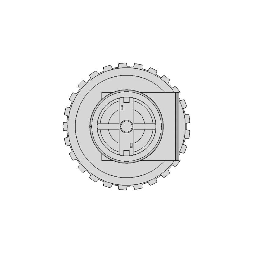DC Motor with Wheel