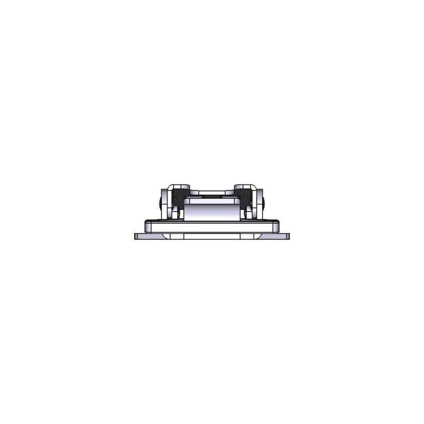 M4 × 6.0 mm Short Flange-Head Knurled Blind Rivet Nut