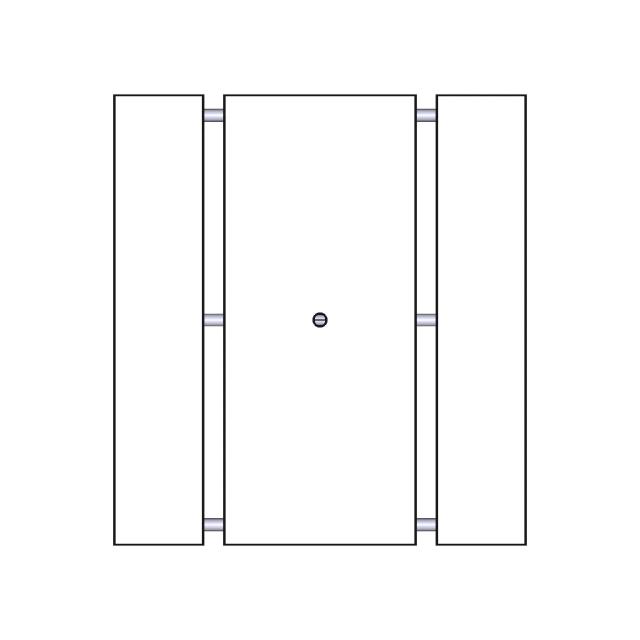 Left Handed Folding Hinge with 90 Degree Lock 8 9801