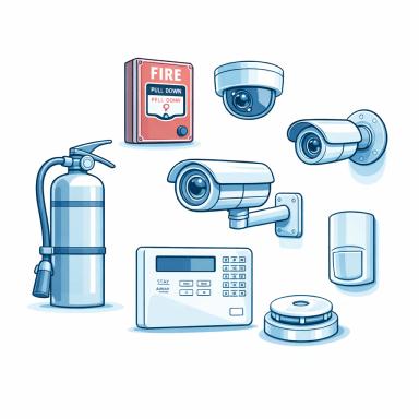 Fire Safety, Security & Surveillance Hardware logo